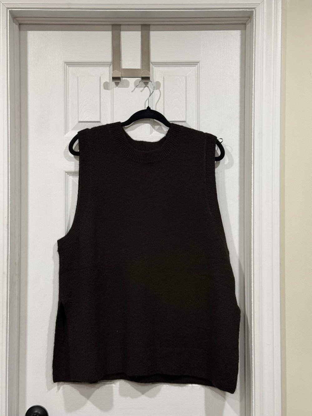 Chocolate brown oversized vest